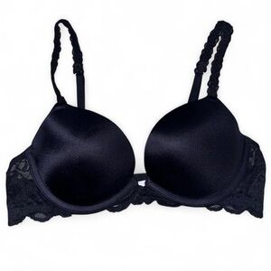 PINK Victorias Secret Black Push Up Bra 34B